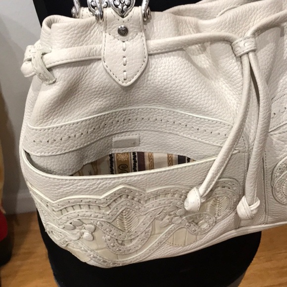 White Leather Brighton LOLITA Sachel - Picture 4 of 11